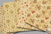 Old Vintage Valentine Heart Grudge, a Pattern Graphic by Fine Purple Elephant (Thumbnail 4 of 5)