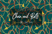 Chain and Belts - Seamless Patterns, a Pattern Graphic by texvogue (Thumbnail 1 of 12)