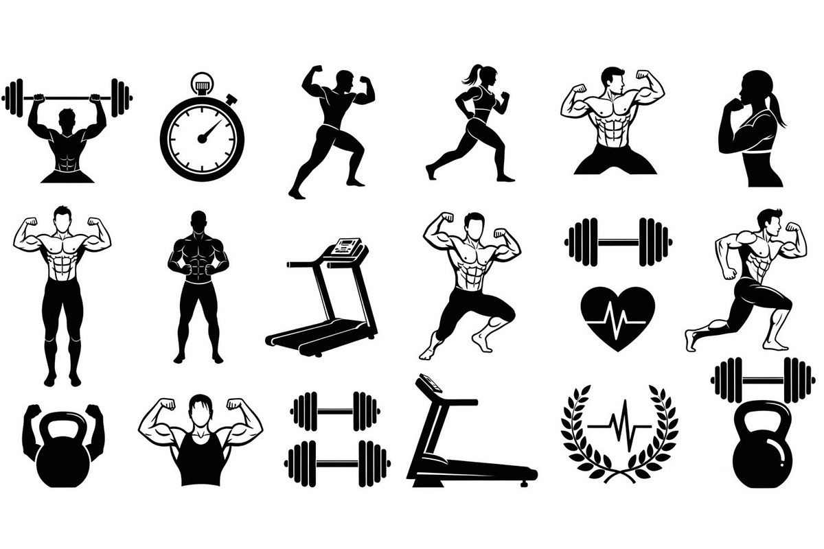 Ultimate Fitness Gym Vector Bundle, an Illustration by Creativeshirt (Photo 14 of 51)
