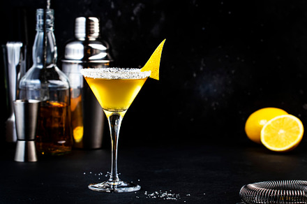 Yellow bird cocktail with white rum, liquor and lime juice in ma, a Food & Drink Photo by 5PH
