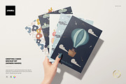 Greeting Cards Mockup Set, a Product Mockup by creatsy5 (Thumbnail 1 of 12)