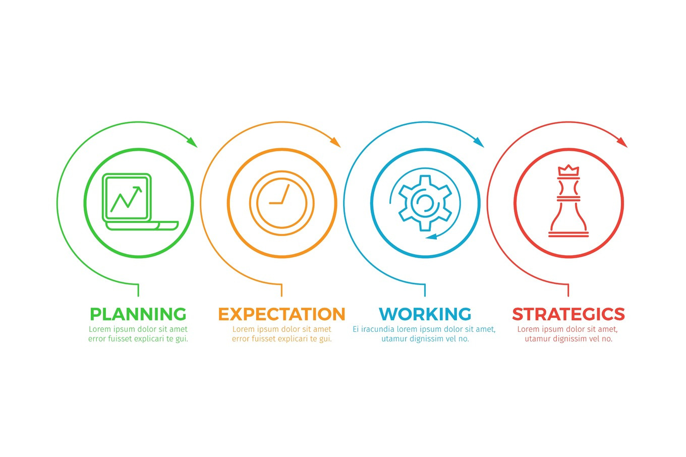 Working Strategics Round Infographics Signs Poster, a Finance ...