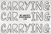 Hollow Dreams • Handwritten Font Duo, a Handwritten Font by Nonceni (Thumbnail 6 of 20)