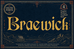 Braewick - Medieval Display Font