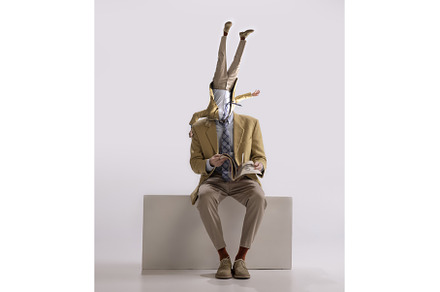 Contemporary artwork. Young man, a Person Photo by Volodymyr Melnyk
