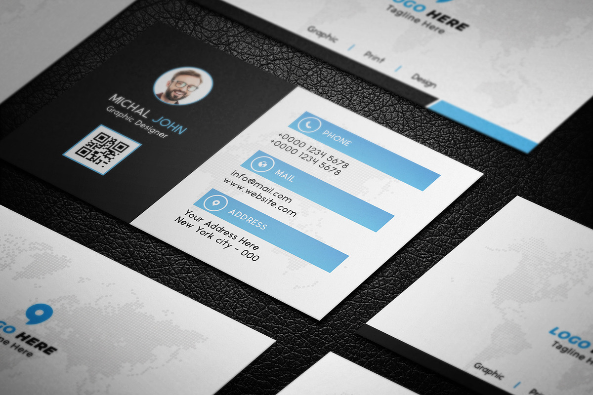 Corporate Business Card, a Business Card Template by Saman Osama (Photo 3 of 4)