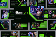 Gamion Esport Gaming Powerpoint, a Presentation Template by kerismaker (Thumbnail 1 of 10)