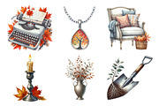 Vintage Aesthetic Autumn Clipart, an Illustration by Daily.Designs (Thumbnail 4 of 5)
