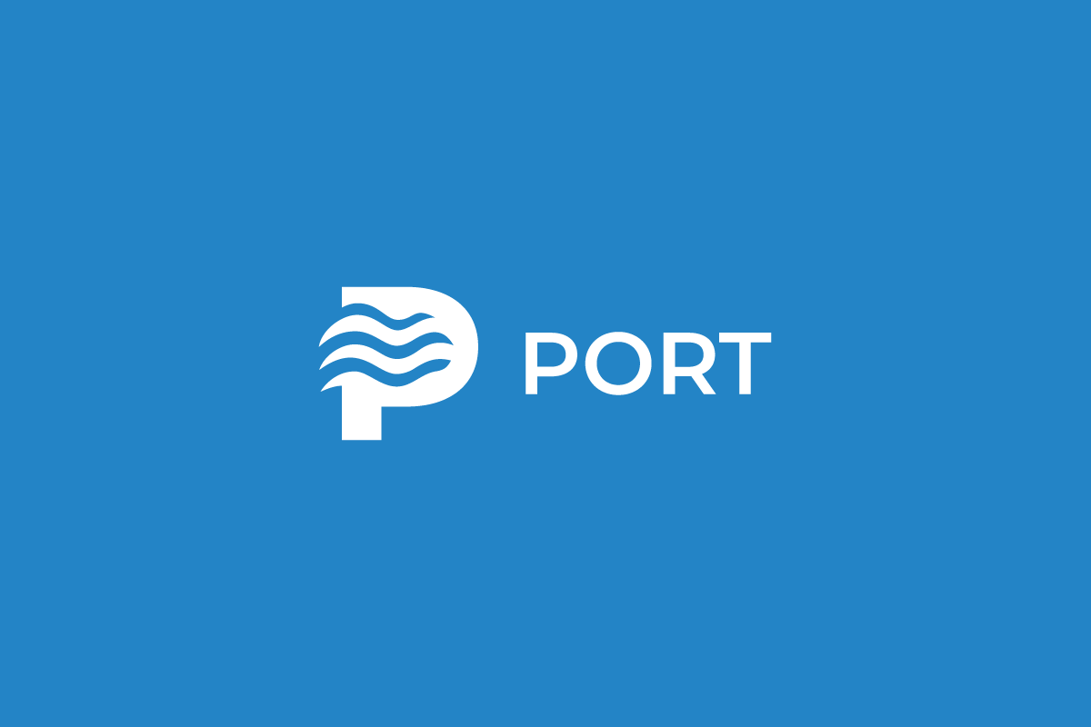 Port Letter P Wave Logo, a Branding & Logo Template by yopie