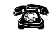 A classic vintage phone silhouette, an Illustration by Amazin_art (Thumbnail 11 of 25)