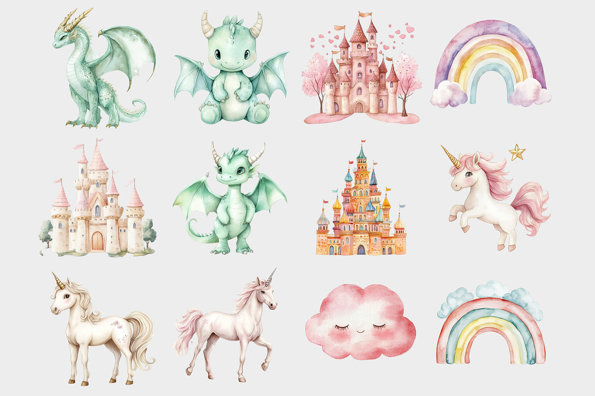 Magical Kingdom Clipart, a Seasonal Illustration by Design Market (Photo 3 of 4)