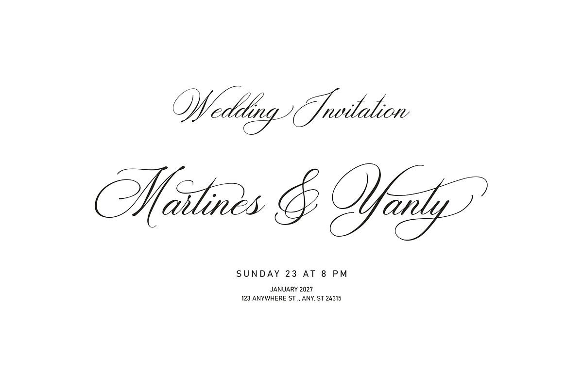 Martha Ruth Script, a Script Font by Realtype (Photo 3 of 9)