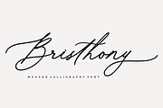 Bristhony, a Script Font by Queenopstudio (Thumbnail 1 of 12)