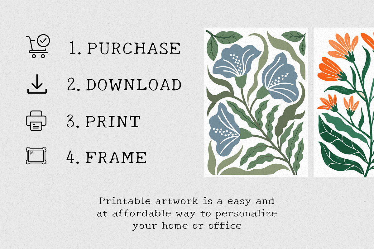 Modern Abstract Botanical Prints, a Wallpaper Graphic by Helospace (Photo 9 of 10)