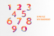 Bright Polygonal Crystal Numbers, a Graphic by KannaaDesign (Thumbnail 3 of 4)