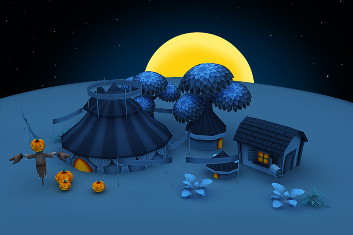 Cartoon Halloween Farm, an Environmental 3D Model by Souchenki (Photo 4 of 11)