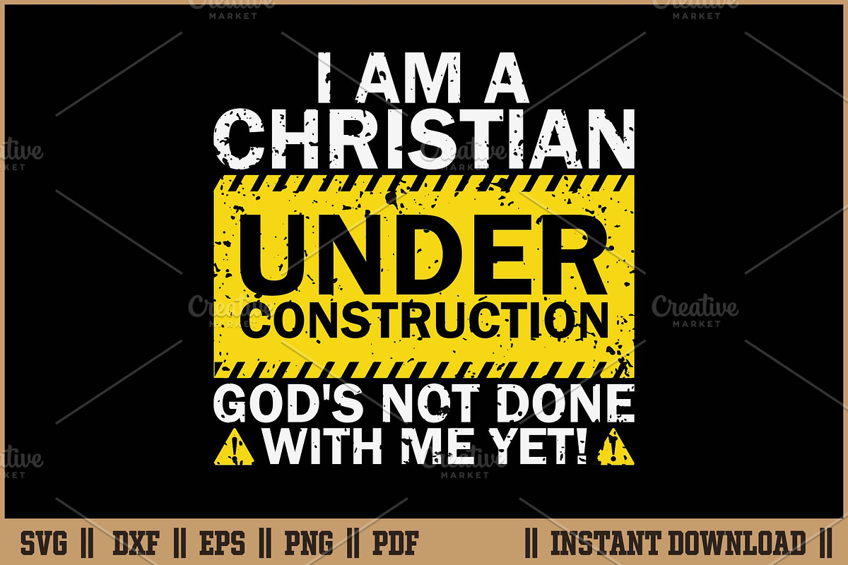 Funny Christian Under Construction, a Work Illustration by Handy Arts Studio (Photo 1 of 3)