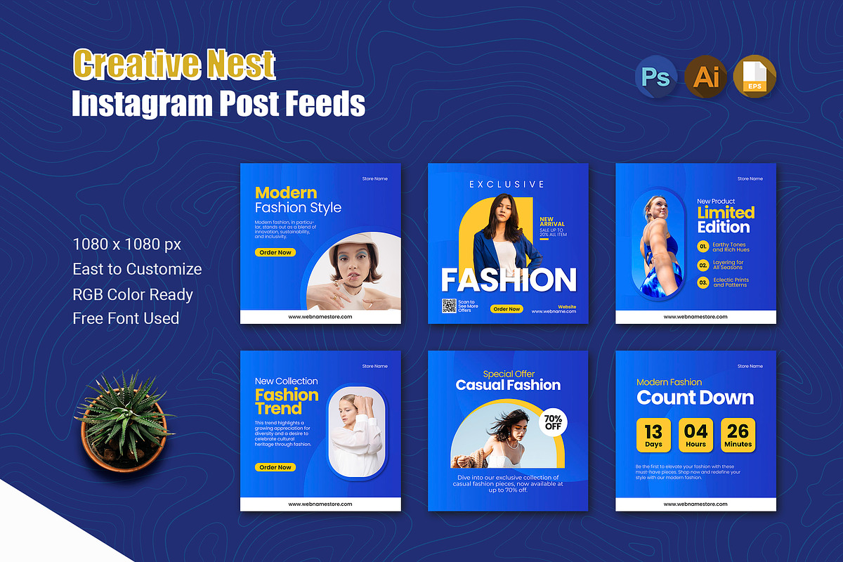 Creative Nest - Instagram Post, a Social Media Template by Esensifiksi.studio (Photo 1 of 3)