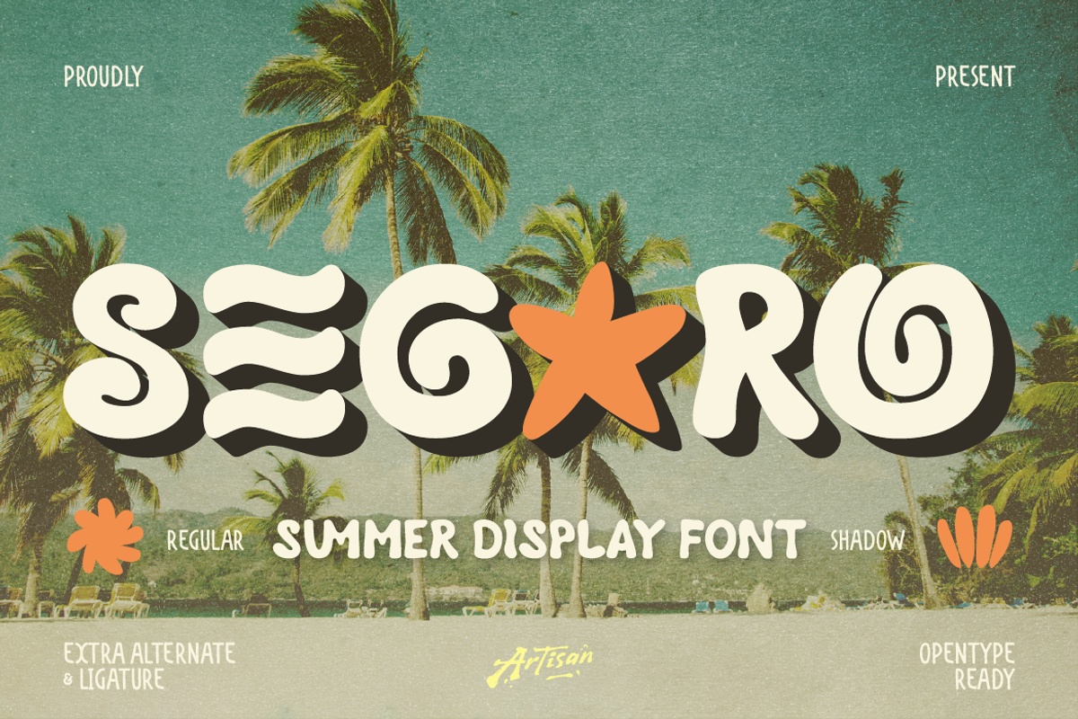 Segaro, a Sans Serif Font by Artisan Themes (Photo 1 of 11)
