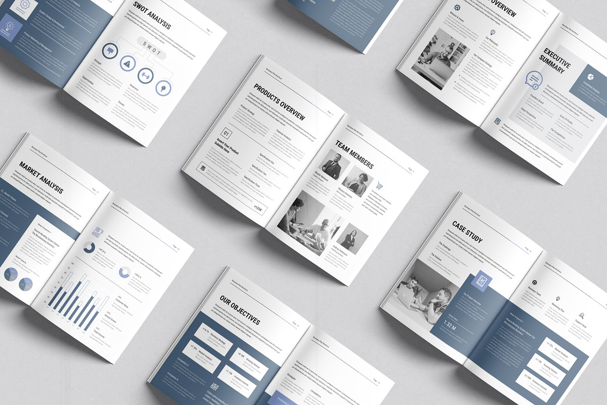 Business Plan Template, a Brochure Template by DesignCrest (Photo 9 of 13)