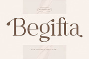 Begifta New Modern Serif Font, a Serif Font by Letterena Studios (Thumbnail 1 of 15)