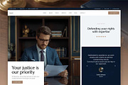 Law Firm WordPress Theme, a WordPress Template by Nicdark Themes (Thumbnail 1 of 4)