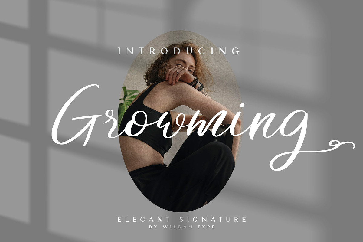 Growming, a Script Font by Wildan Type (Photo 1 of 10)