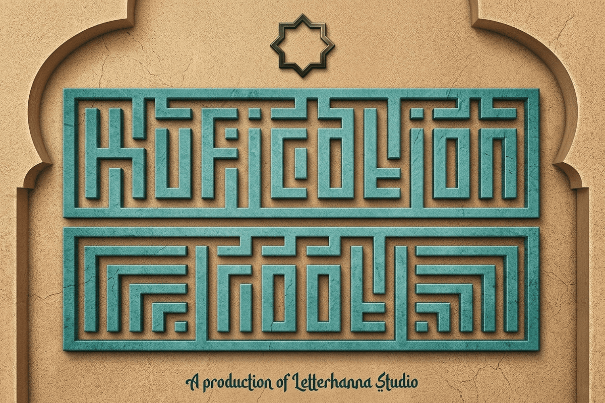 Kufication Root Font, a Handwritten Font by Letterhanna Studio (Photo 1 of 8)
