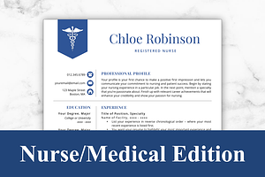 Nurse Resume Template - Chloe