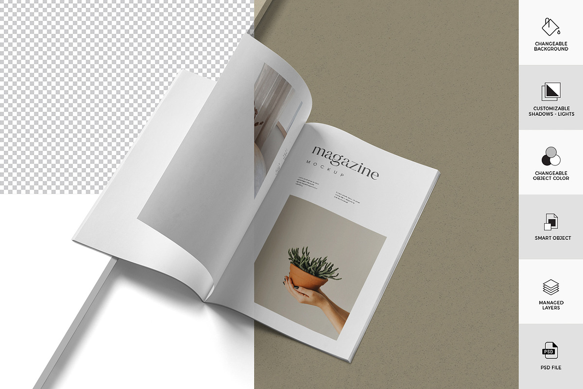 Magazine Mockup, a Product Mockup by ZippyPixels (Photo 2 of 4)