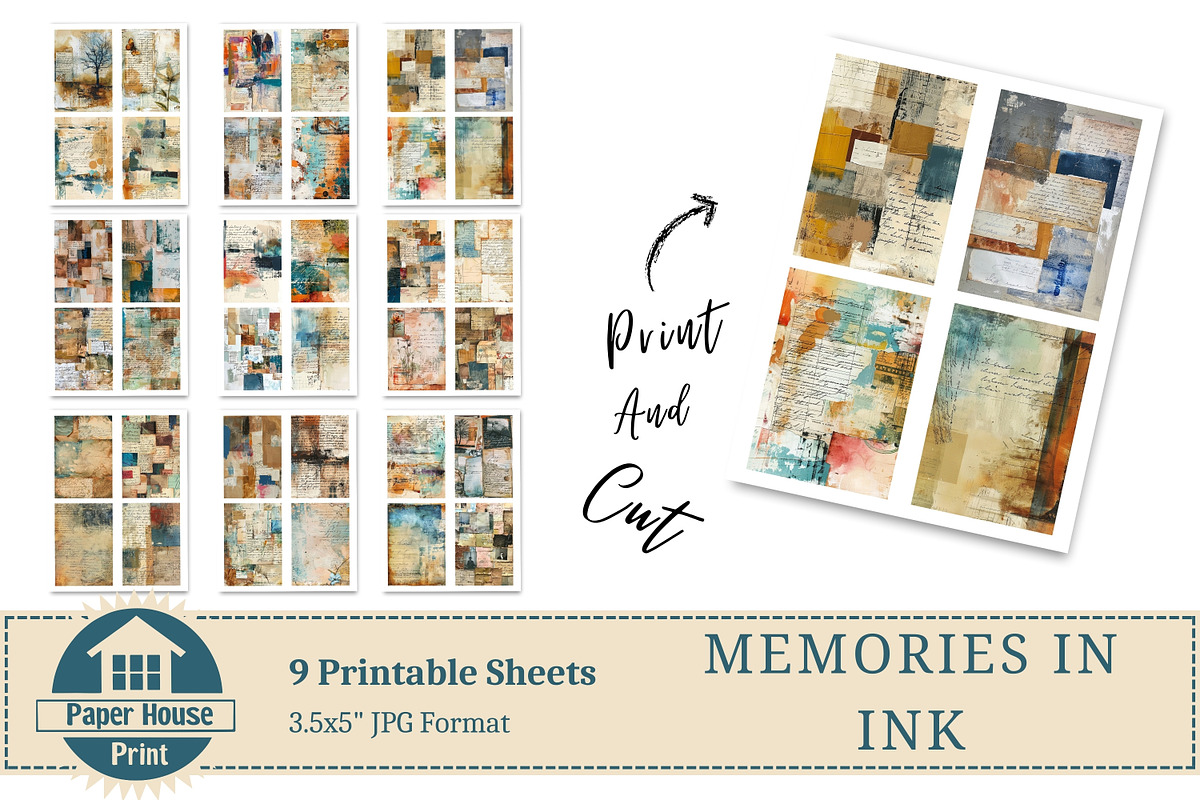 Memories in Ink Journal Paper Pack, a Background Graphic by NiiiNArt