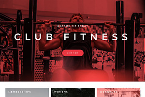 Club Fitness - Elementor Template