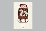 Ice cream summer vector posters., a Food Illustration by PoPaShop (Thumbnail 5 of 7)