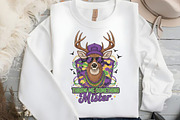 Mardi Gras Deer Sublimation PNG, an Illustration by Black Bird Studio (Thumbnail 2 of 3)