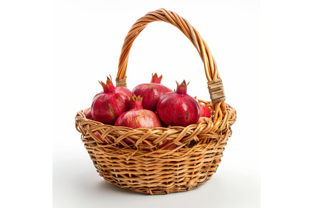 Wicker basket brimming with fresh, a Food & Drink Photo by Ylivdesign