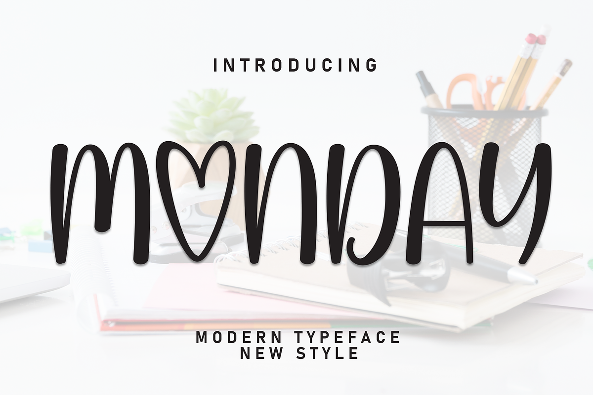 Monday | Script Font, a Script Font by Scratchones (Photo 1 of 9)
