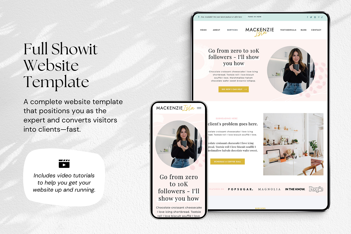 Business Website & Sales Page Bundle, a Landing Page Template by Sugar Studios (Photo 3 of 11)