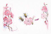 Vintage Floral Watercolors, a Texture Illustration by Graphic Goods Co (Thumbnail 4 of 8)