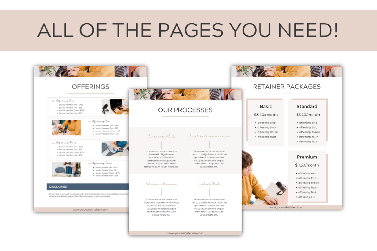Maddie Piper Pricing& Services Guide, a Templates & Theme by Lady Boss Studio (Photo 5 of 9)