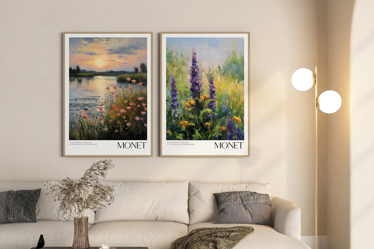 Art Poster Echoing Monet's Style, a Decorative Illustration by Vibrand Studio (Photo 9 of 14)