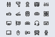 Computer Component Simple Line Icon, an Outline Icon by TRDesignCreativeStud (Thumbnail 3 of 4)