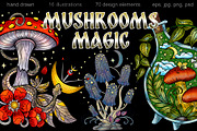 Magic Mushrooms, an Object Graphic by Samiramay (Thumbnail 1 of 8)