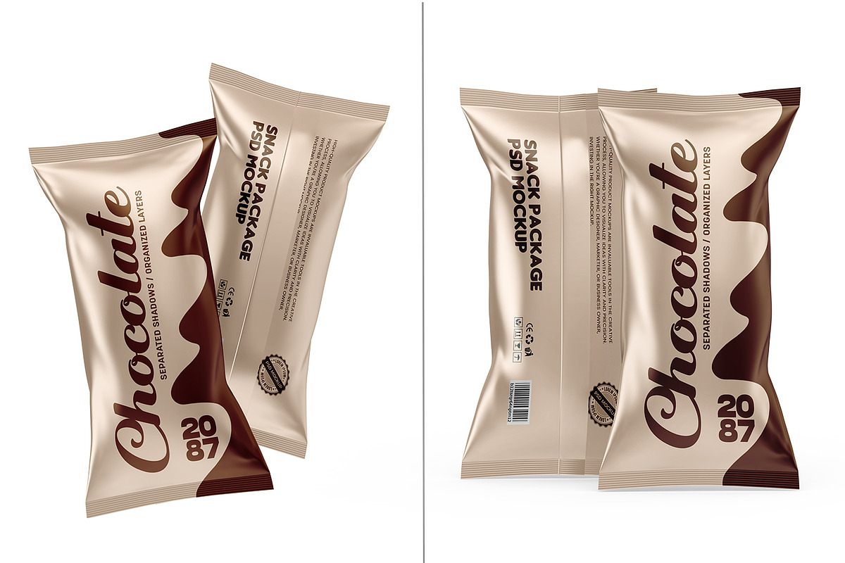 Snack Packaging Mockups, a Packaging Mockup by RamStudio2 (Photo 3 of 12)