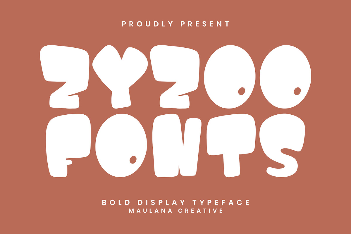 Zyzoo Bold Display Typeface, a Sans Serif Font by Maulana Creative (Photo 1 of 7)