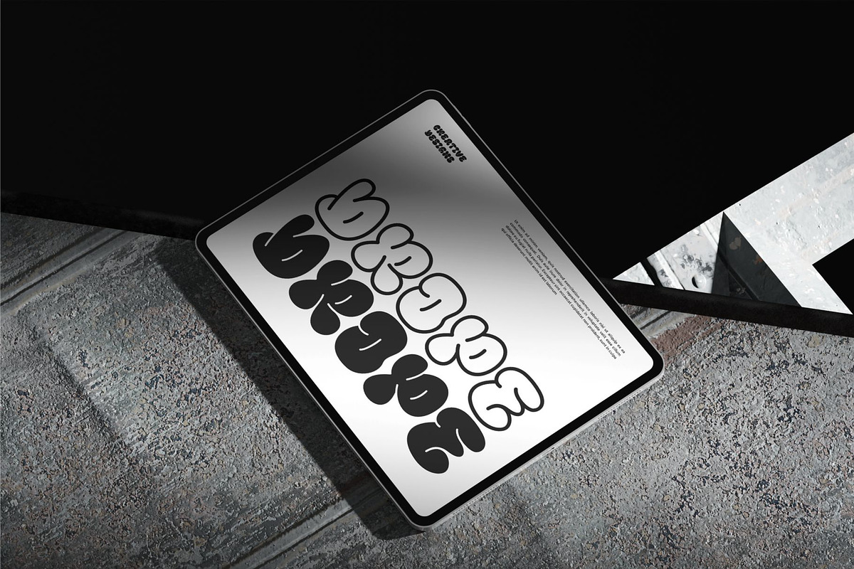 Begun Romet || Bubble Graffiti Font, a Handwritten Font by Ermedia Studio (Photo 6 of 10)