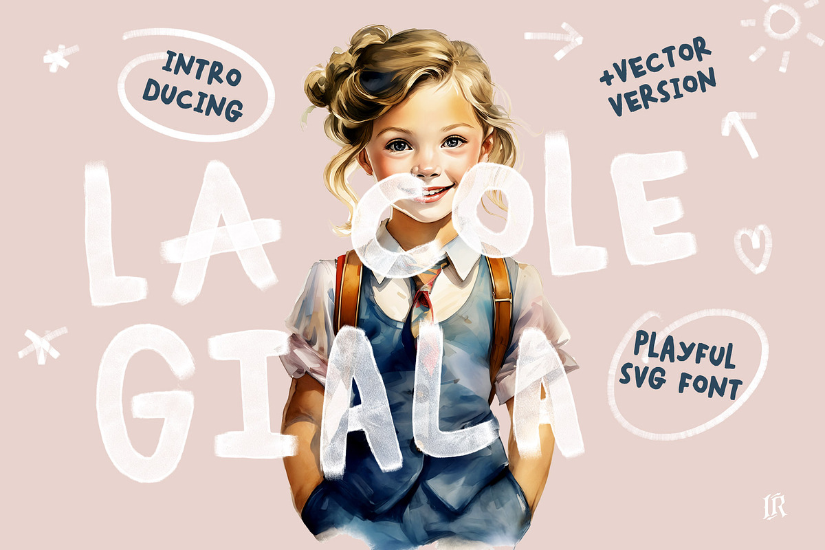 La Colegiala SVG Font, a Handwritten Font by Ivan Rosenberg (Photo 1 of 8)