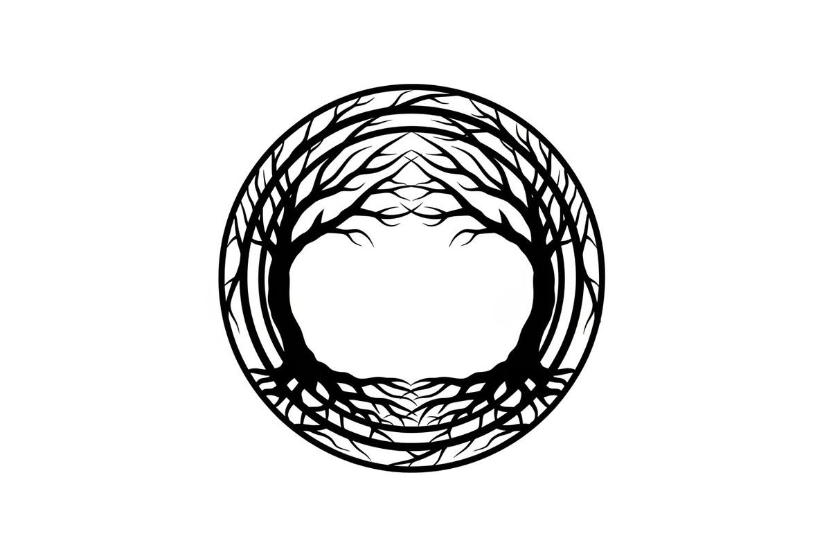 Tree of Life Circle Frame Bundle, an Illustration by Gaye Art (Photo 37 of 51)
