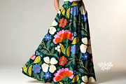 Folk Bloom Garden Pattern, a Pattern Graphic by Bloomart Studio (Thumbnail 2 of 5)