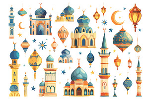 Ramadan Kareem and Eid Mubarak, an Illustration by Valerie Bodnar