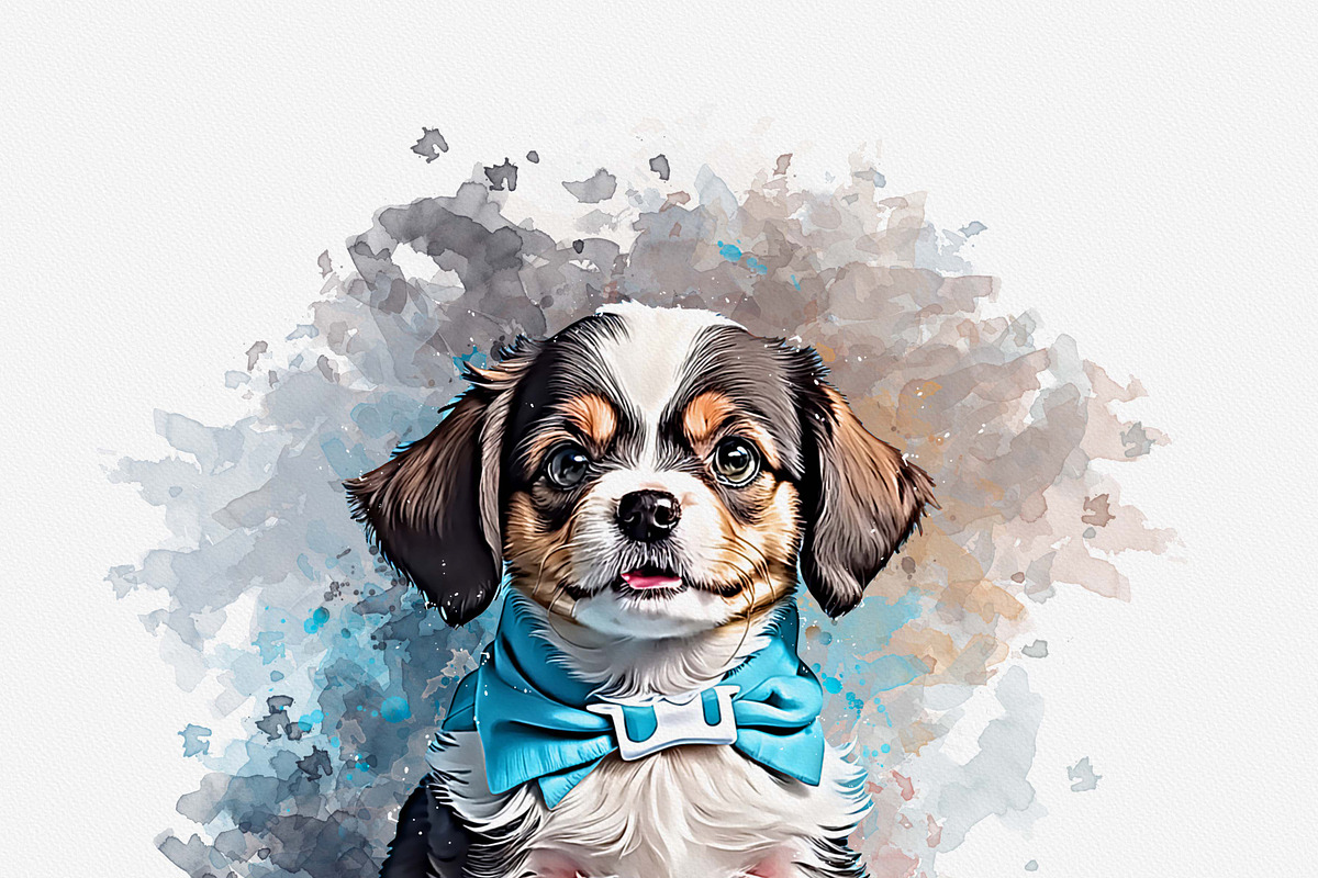 Puppy Photo to Painting Effect, an Action Add-On by MRI STUDIO (Photo 14 of 15)